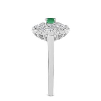 BUY 925 SILVER NATURAL EMERALD GEMSTOME RING
